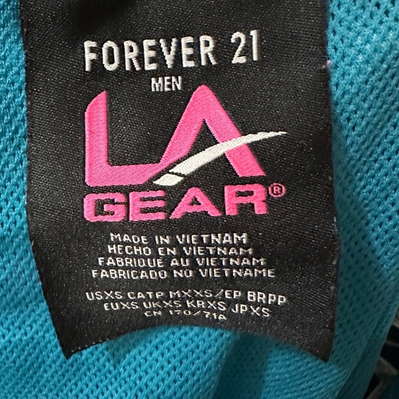 178 Forever 21 |EUC L.A. Gear Men’s Swim Trunks – Blue Palm Tree Print (Size XS) - Picture 3 of 10